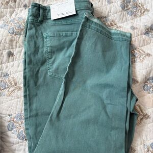 LOFT Ankle & Cropped Jeans in Teal